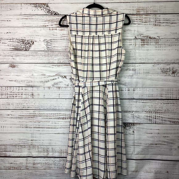 BANANA REPUBLIC SIZE 8 PLAID DRESS SUMMER BEACH VACATION GUC - Picture 9 of 16